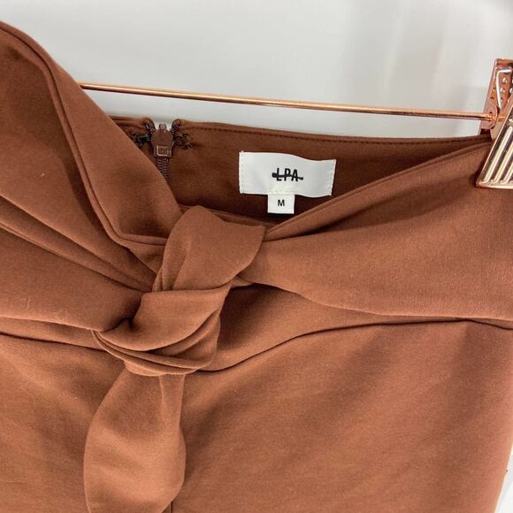 Revolve LPA Wander high waist brown legging Tie waist skinny cut NWT Womens M - Picture 4 of 8